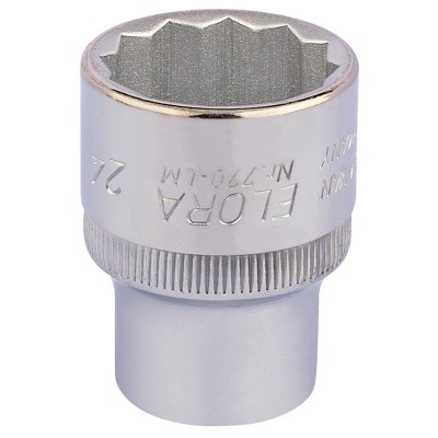 24MM 1/2\" SQUARE DRIVE ELORA BI-HEXAGON SOCKET