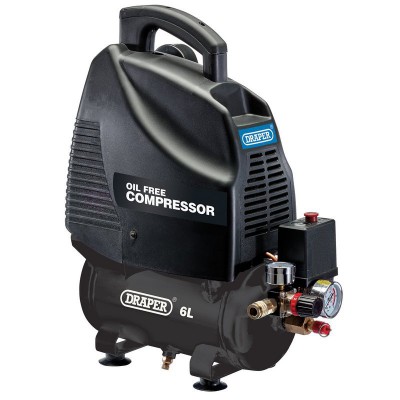 DRAPER 6L 1.1kW Oil-Free Air Compressor