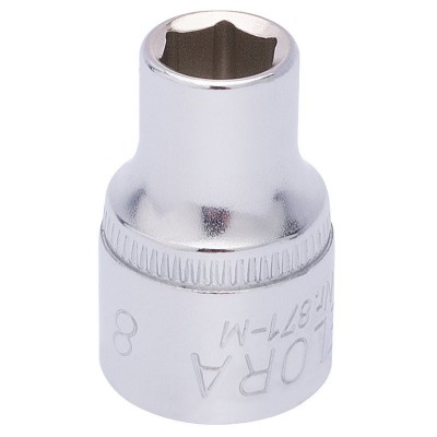 8MM 3/8\" SQUARE DRIVE ELORA HEXAGON SOCKET