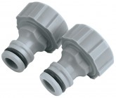 DRAPER 3/4\" BSP Outdoor Tap Connectors (twin pack)