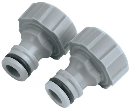 DRAPER 3/4\" BSP Outdoor Tap Connectors (twin pack)