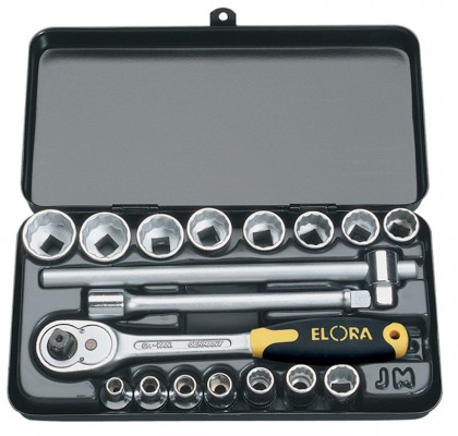 18 Piece 3/8\" Square Drive Elora Metric Socket Set