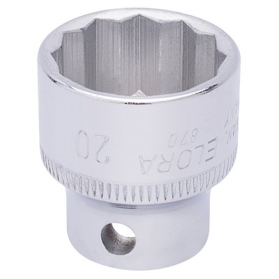 20MM 3/8\" SQUARE DRIVE ELORA BI-HEX SOCKET