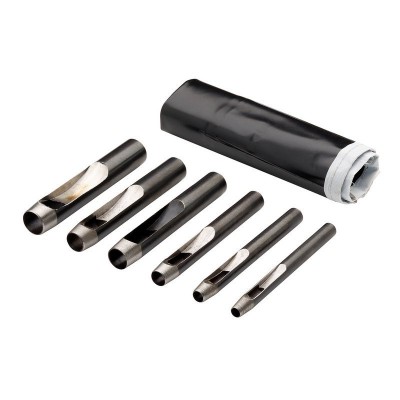 6 PIECE HOLLOW PUNCH SET 3/16\" - 1/2\"