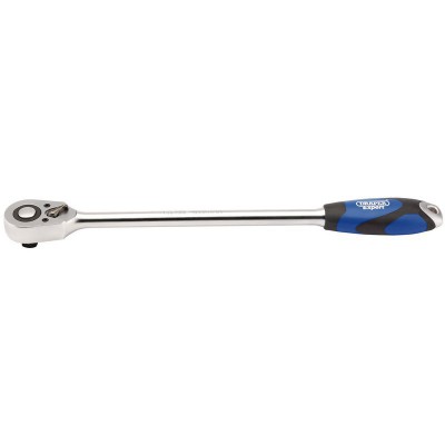 DRAPER 1/2\" Sq. Dr. 48 Tooth Extra Long Reversible Quick Release Soft Grip Ratchet