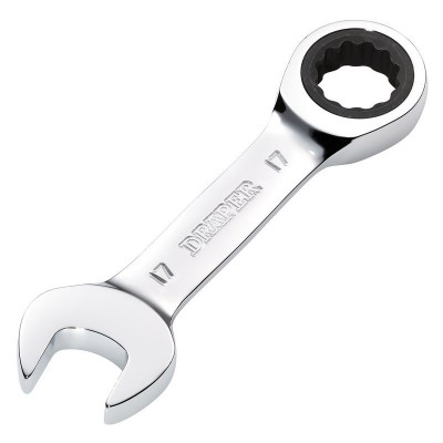 Draper HI-TORQ Metric Stubby Ratchet Combination Spanner, 17mm