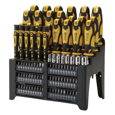 Screwdriver and Bit Set, Yellow (103 Piece)