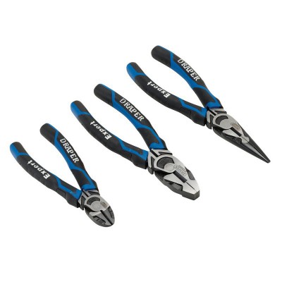 High Leverage Plier Set, Blue (3 Piece)