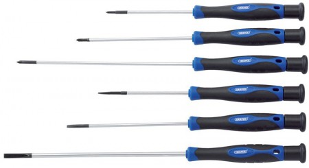 DRAPER 6 piece Extra Long Precision Screwdriver Set