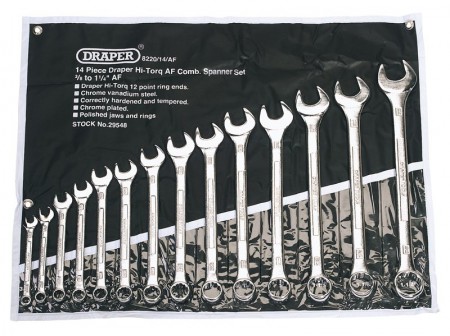 14 PIECE IMPERIAL COMBINATION SPANNER SET