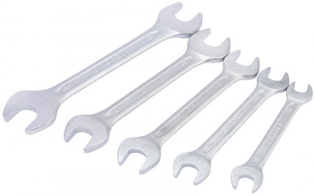 5 PIECE METRIC DOUBLE OPEN END SPANNER SET