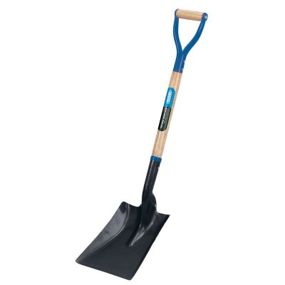 DRAPER HARDWOOD SHAFTED SQUARE MOUTH BUILDERS SHOVEL