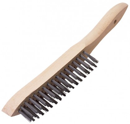 DRAPER 310MM HEAVY DUTY 3 ROW WIRE SCRATCH BRUSH