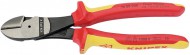 KNIPEX 200MM FULLY INSULATED HIGH LEVERAGE DIAGONAL SIDE CUTTERS