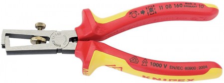 DRAPER EXPERT KNIPEX 160MM FULLY INSULATED WIRE STRIPPING PLIERS