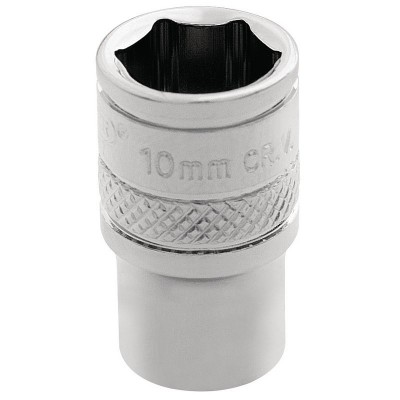 DRAPER 1/4\" Square Drive Hi-Torq® 6 Point Socket (10mm)