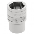 DRAPER 1/4\" Square Drive Hi-Torq® 6 Point Socket (12mm)