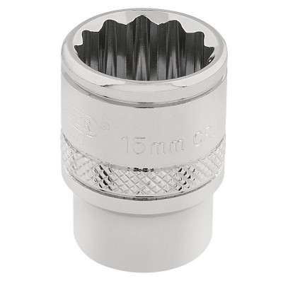 DRAPER 3/8\" Square Drive Hi-Torq® 12 Point Socket (15mm)