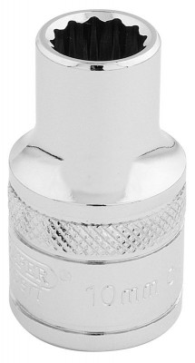 DRAPER 1/2\" Square Drive Hi-Torq® 12 Point Socket (10mm)