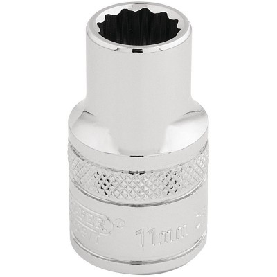 DRAPER 1/2\" Square Drive Hi-Torq® 12 Point Socket (11mm)