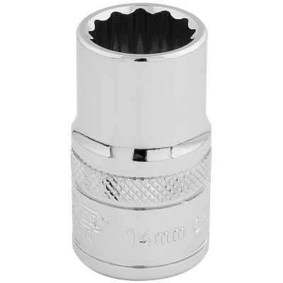 DRAPER 1/2\" Square Drive Hi-Torq® 12 Point Socket (14mm)