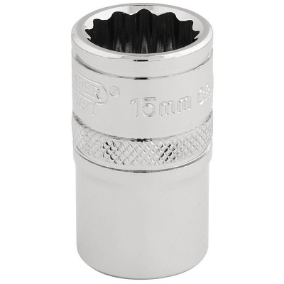 DRAPER 1/2\" Square Drive Hi-Torq® 12 Point Socket (15mm)