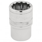 DRAPER 1/2\" Square Drive Hi-Torq® 12 Point Socket (18mm)