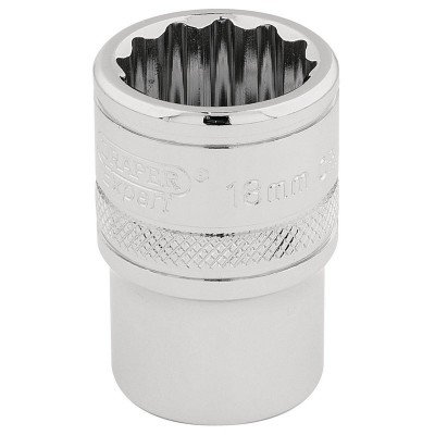 DRAPER 1/2\" Square Drive Hi-Torq® 12 Point Socket (18mm)