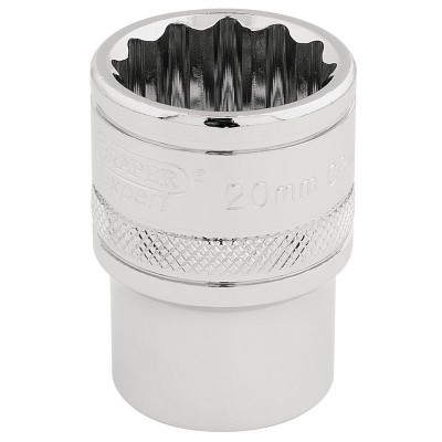 DRAPER 1/2\" Square Drive Hi-Torq® 12 Point Socket (20mm)