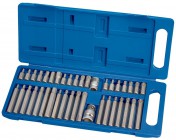 DRAPER 40 Piece Tx-Star Hexagon and XZN Mechanics Bit Set