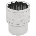 DRAPER 1/2\" Square Drive Hi-Torq® 12 Point Socket (24mm)