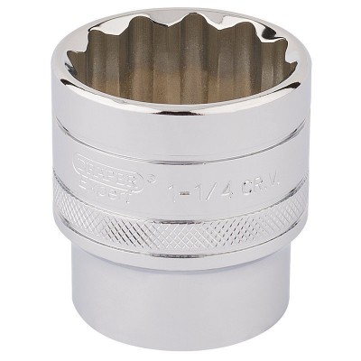 DRAPER 1/2\" Square Drive Hi-Torq® 12 Point Socket (1.1/4\")