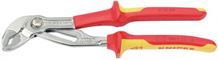 DRAPER 250MM VDE COBRA CHROME WATERPUMP PLIERS