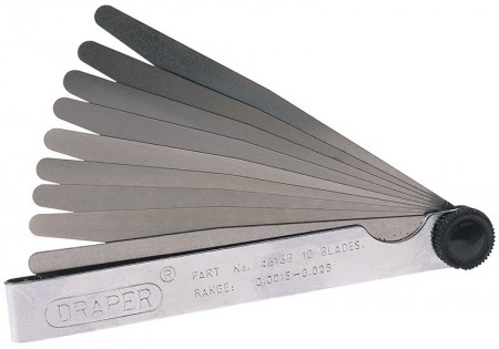 DRAPER 10 Blade Imperial Feeler Gauge Set