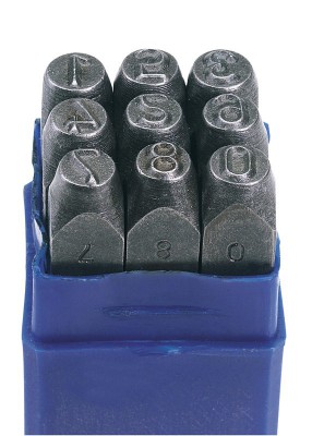 1/4\" 0 - 9 NUMBER STAMP SET