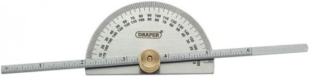 PROTRACTOR WITH DEPTH GAUGE