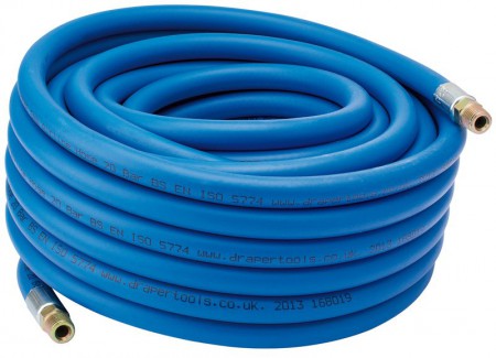 DRAPER 15M 1/4\" BSP 6mm Bore Air Line Hose