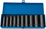 DRAPER 10 piece 1/2\" Sq. Dr. Draper Expert HI-TORQ® Metric Deep Impact Socket Set