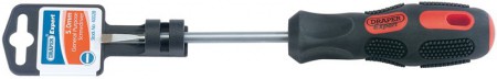 DRAPER EXPERT 5MM X 100MM PLAIN SLOT PARALLEL TIP SCREWDRIVER (DISPLAY PACKED)