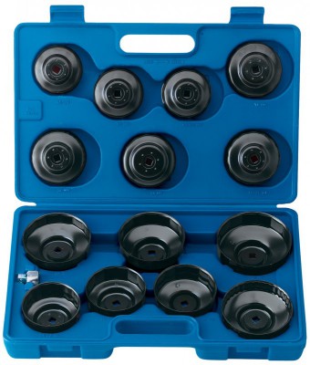 DRAPER EXPERT 15 PCE OIL FILTER CUP SOCKET SET