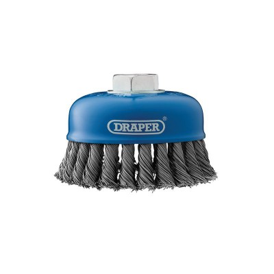 DRAPER EXPERT 100MM x M14 TWIST KNOT WIRE CUP BRUSH