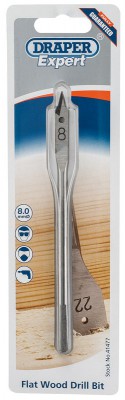 DRAPER Expert 8.0mm Flat Wood Bit