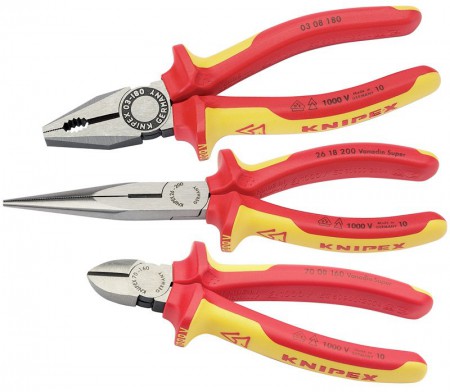 Knipex 3 Piece VDE Plier Assembly Pack