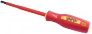 DRAPER 5.5mm x 125mm Fully Insulated Plain Slot Screwdriver. (Display Packed)