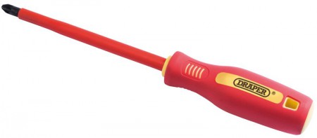 DRAPER No: 3 x 250mm Fully Insulated Soft Grip PZ TYPE Screwdriver. (sold loose)