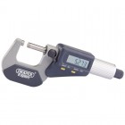 DRAPER Expert Dual Reading Digital External Micrometer - 0-25mm/0-1\"