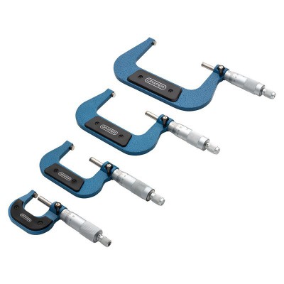 DRAPER EXPERT 4 PIECE METRIC EXTERNAL MICROMETER SET