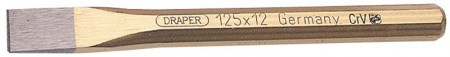 DRAPER EXPERT 12MM X 125MM OCTAGONAL FLAT COLD CHISEL