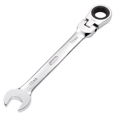 DRAPER 18mm Draper Hi-Torq® Metric Flexible Head Ratcheting Combination Spanner