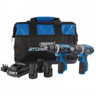 DRAPER 10.8V Drill TW/Pack +3 Batteries and Bag- Stormforce Interchange Mega Deal